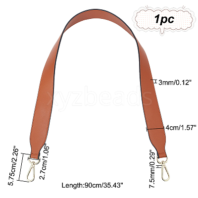 Double-sided Cowhide Leather Wide Bag Handles FIND-WH00128-65B-1