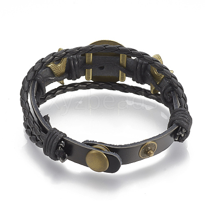 Imitation Leather Bracelet Making MAK-R024-01-1