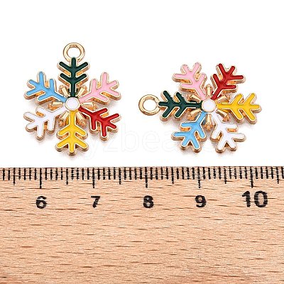 Christmas Theme Alloy Enamel Pendants ENAM-T020-10C-1