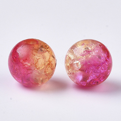 Transparent Crackle Acrylic Beads LS-CACR-N002-09-1