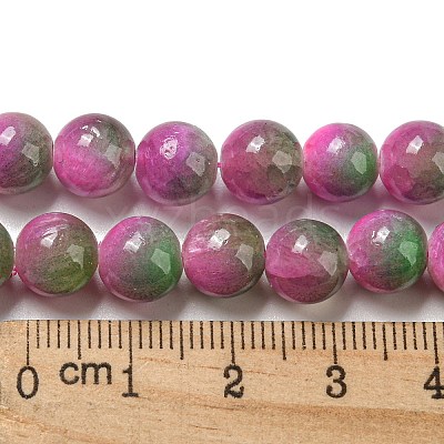 Dyed Natural White Jade Beads Strands G-F764-02C-1