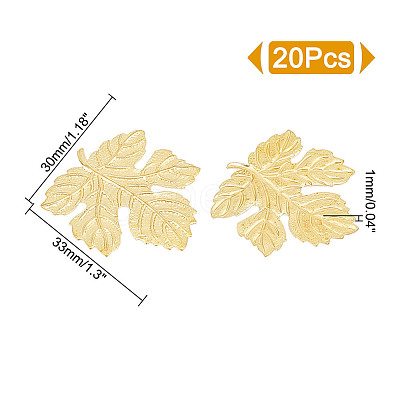 Brass Cabochons KK-WH0079-107G-1