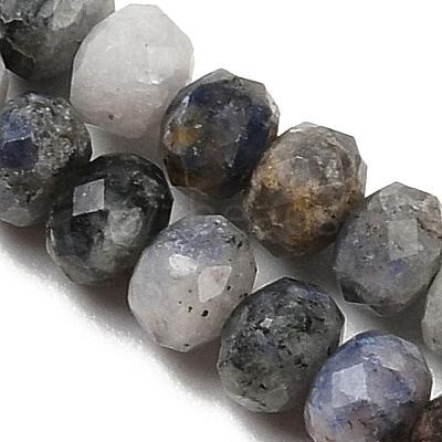 Natural Blue Spot Jasper Beads Strands G-D347-B06-1