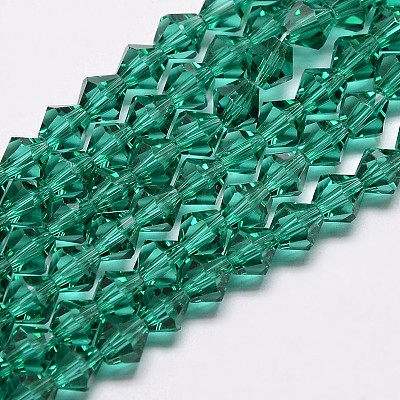 Imitation Austrian Crystal 5301 Bicone Beads GLAA-S026-6mm-08-1