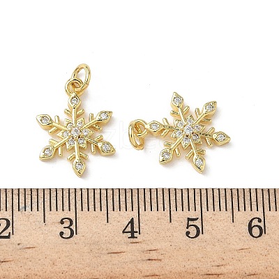 Brass Micro Pave Cubic Zirconia Pendants KK-I371-10G-1