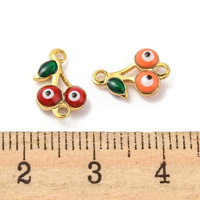 Rack Plating Brass Enamel Pendants KK-CJC0008-03G-1