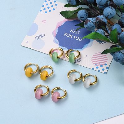 PVD Vacuum Plating 304 Stainless Steel Huggie Hoop Earrings EJEW-JE04381-1