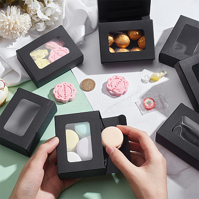 Rectangle Folding Paper Storage Boxes CON-WH0106-01A-03-1