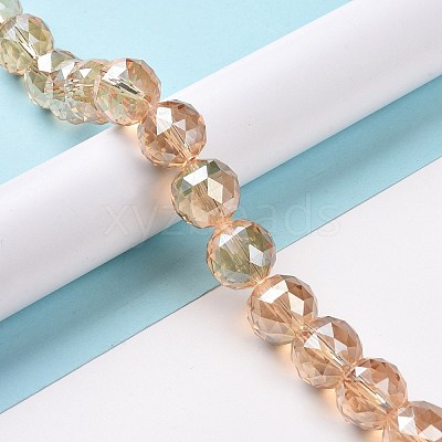 Electroplate Glass Bead Strands EGLA-J140-FR03-14mm-1