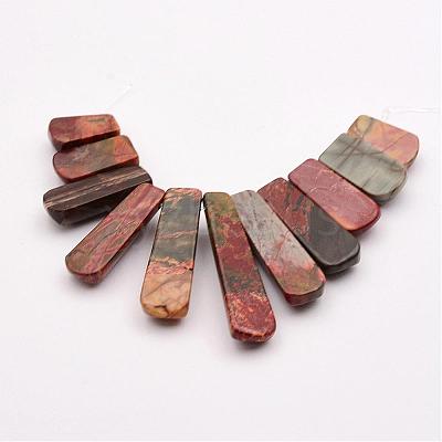 Natural Picasso Stone/Picasso Jasper Beads Strands G-P298-H02-1