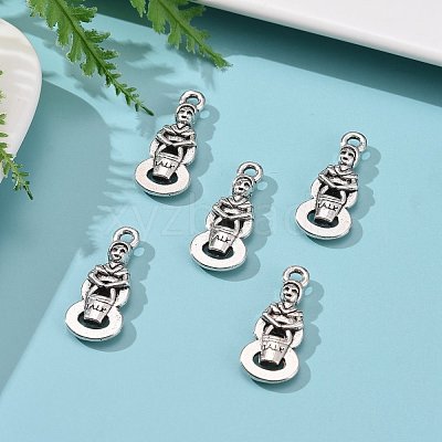 Tibetan Style Alloy Pendants X-TIBEP-GC147-AS-NR-1