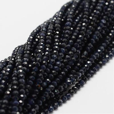 Natural Sapphire Bead Strands G-P270-2mm-23-1