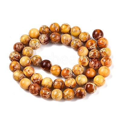 Natural Imperial Jasper Beads Strands G-N342-63J-1
