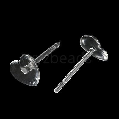 Resin Stud Earring Findings X1-FIND-H046-07-1