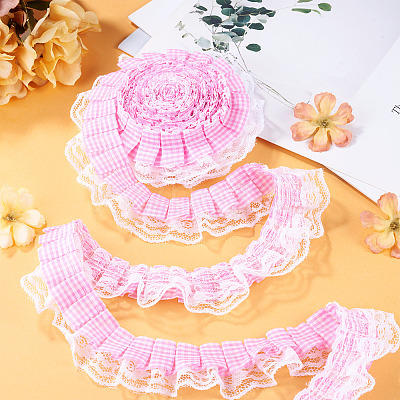 12.5 Yards Polyester Pleated Ribbon OCOR-TA0003-84C-1