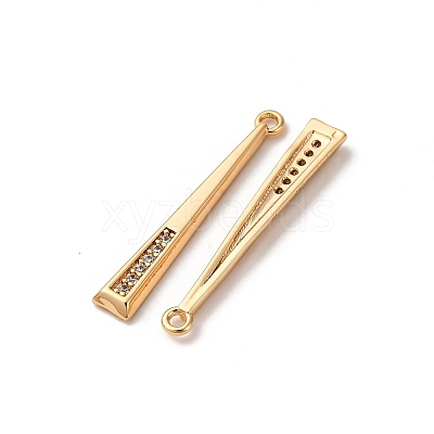 Brass Micro Pave Cubic Zirconia Pendants KK-Z112-14G-1