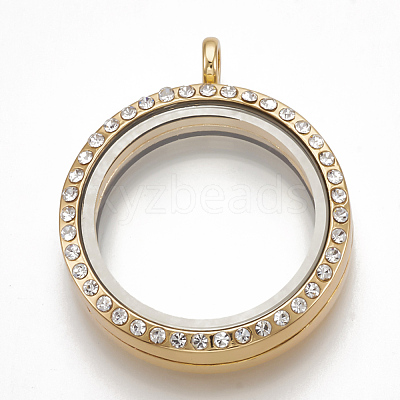 Alloy Magnetic Locket Pendants PALLOY-T052-23G-1