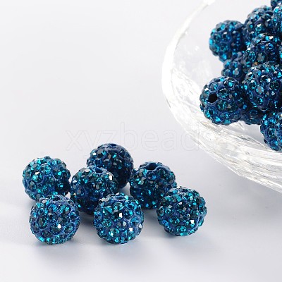 Pave Disco Ball Beads RB-A130-10mm-21-1