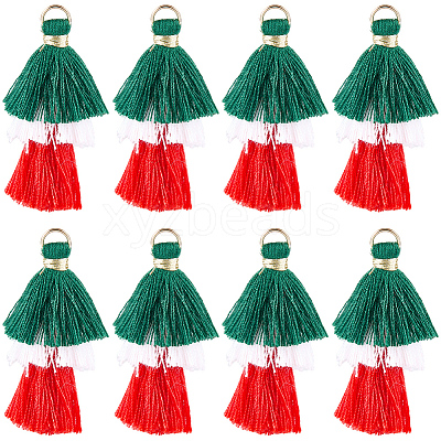 Polycotton Tassel Pendants FIND-WH20032-74-1