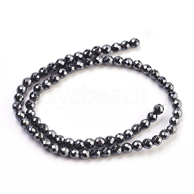Non-Magnetic Synthetic Hematite Beads Strands HEMA-6D-1