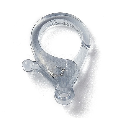 Transparent Plastic Lobster CLaw Clasps KY-H005-A04-1