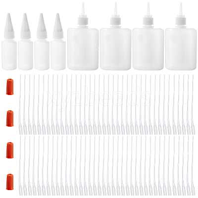 4Pcs Plastic Squeeze Bottles AJEW-GA0009-04-1