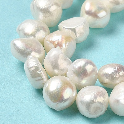 Natural Cultured Freshwater Pearl Beads Strands PEAR-E017-19-1