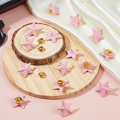 Star Alloy Pin Brooches AJEW-FH0006-07C-G-1
