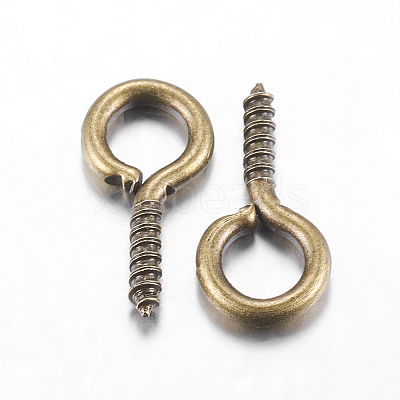 Iron Screw Eye Pin Peg Bails X-IFIN-R211-02AB-1