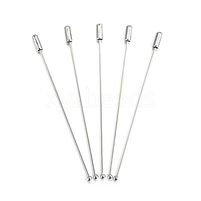 Brass Ball Head Pins Brooch Findings KK-WH0816-019P-02-1