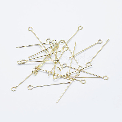Brass Eye Pin KK-G331-09-0.5x25-NF-1