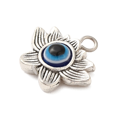 Tibetan Style Alloy Resin Pendants FIND-Z063-07AS-1
