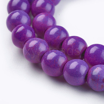 Synthetic Turquoise Beads Strands X-TURQ-G106-8mm-02O-1