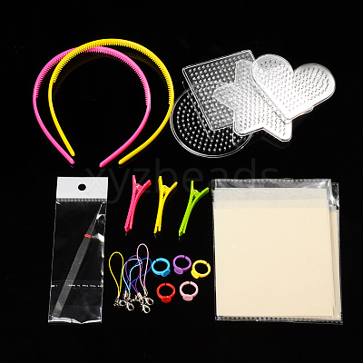 12 Random Color 5mm Melty Beads Refills with Accessories for Kids DIY-X0035-B-1