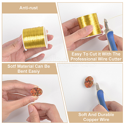 100M Copper Wire Roll CWIR-WH0008-20A-G-1