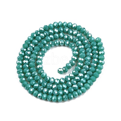 Electroplate Glass Beads Strands EGLA-A044-P2mm-A31-1