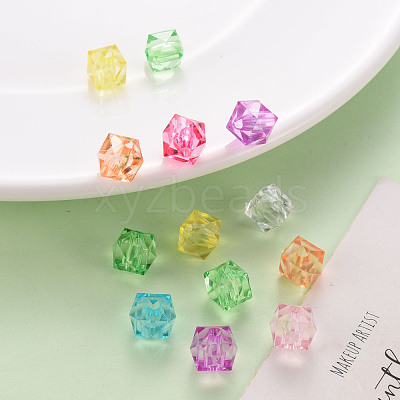 Transparent Acrylic Beads TACR-Q259-10mm-V-1
