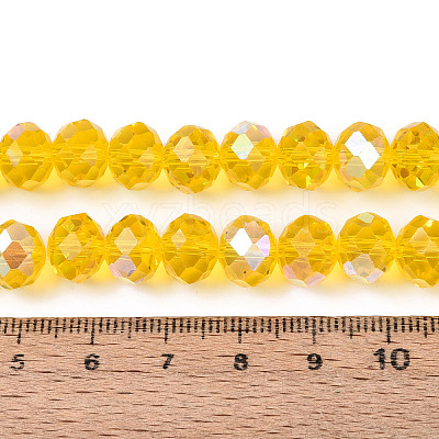 Electroplate Glass Beads Strands EGLA-A034-T10mm-L30-1