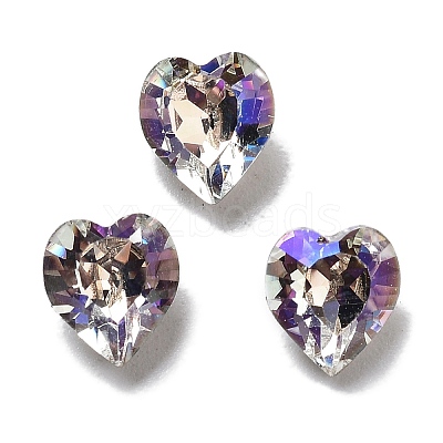 K9 Glass Rhinestone Cabochons GLAA-H034-02C-1