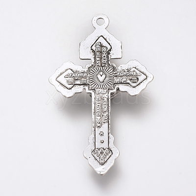Tibetan Style Alloy Big Pendants X-TIBE-Q072-06AS-RS-1