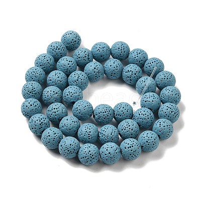 Natural Lava Rock Bead Strands G-L435-03-8mm-14-1