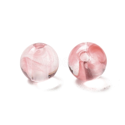 Imitation Jade Acrylic Beads MACR-G066-01J-1