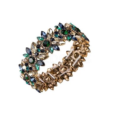 Alloy Rhinestone Bangles for Women FS-WG52675-01-1