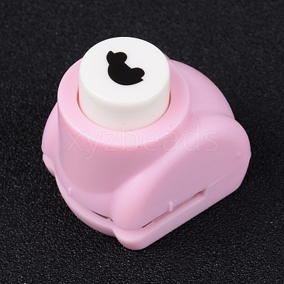 Random Single Color or Random Mixed Color Mini Plastic Craft Paper Punch Sets for Scrapbooking & Paper Crafts AJEW-L051-02-1
