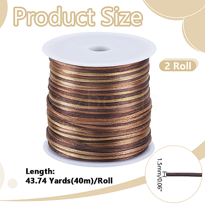 40M Round Polyester Cord OCOR-WH0077-106B-1