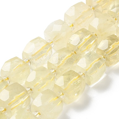 Natural Lemon Quartz(Heated) Beads Strands G-B065-A10-1