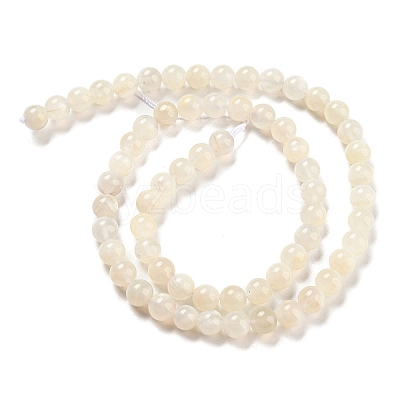 Natural White Moonstone Beads Strands G-F306-05AB-6mm-01-1