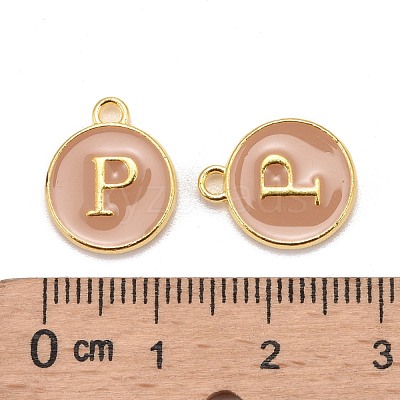Golden Plated Alloy Enamel Charms X-ENAM-S118-06P-1