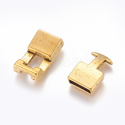 Tibetan Style Snap Lock Clasps GLF11313Y-NF-1