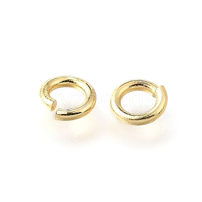 Brass Open Jump Rings KK-V007-004G-03-1